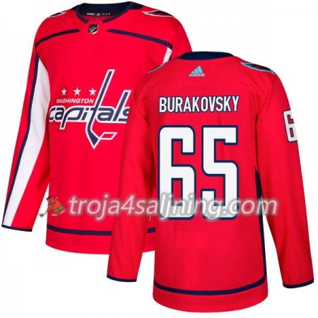 Washington Capitals tröja Andre Burakovsky 65 Röd 2017-2018 Adidas Authentic - NHL Tröjor Herr